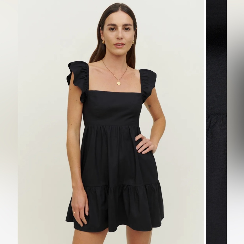 reformation jeune dress, black